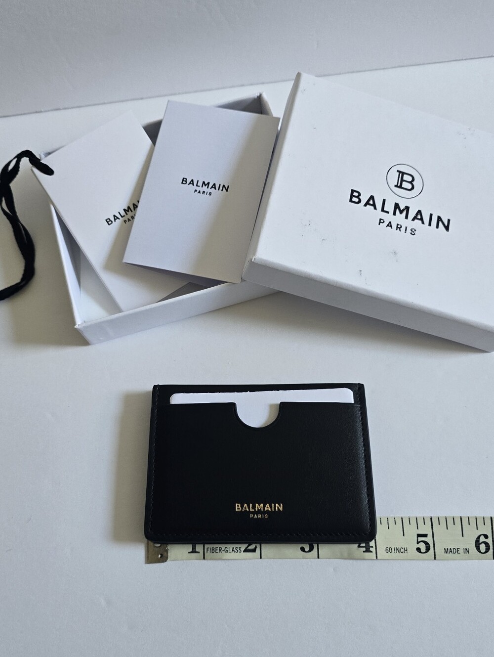 BALMAIN Leather Cardholder Black - Picture 8 of 10